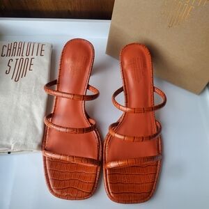 Charlotte Stone Zuma Heeled Sandal Size 9